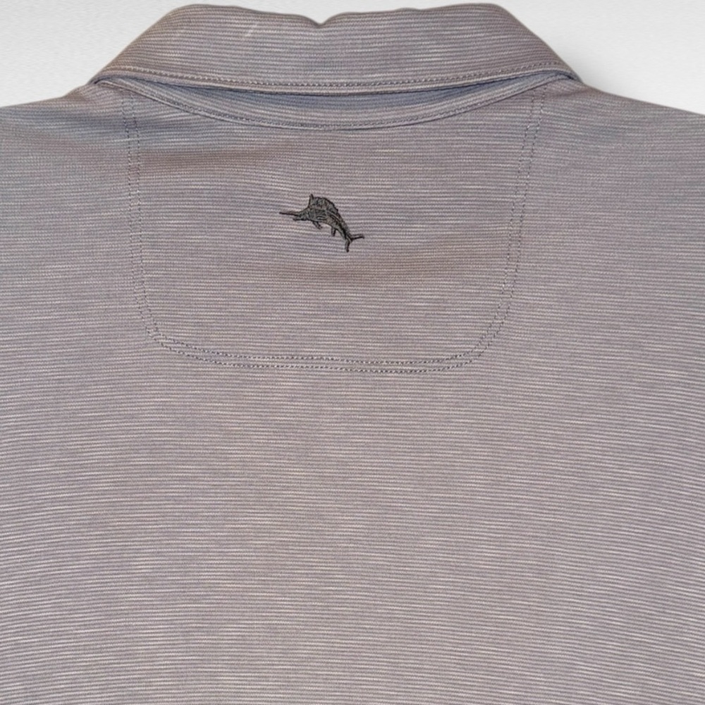 Tommy Bahama Men’s XL Gray Performance Polo | Tencel Blend | Soft Stretch